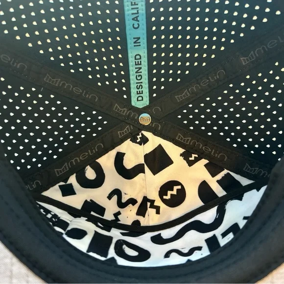 Melin Coronado Splash Hydro Neon Blue Flamingo Snapback Hat Good Vibes 56-60cm - Picture 10 of 15